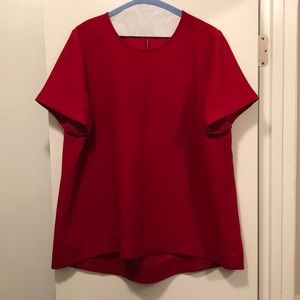 Madewell tailored tee hi low blouse sz. XL